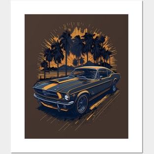 Ford Mustang design Posters and Art